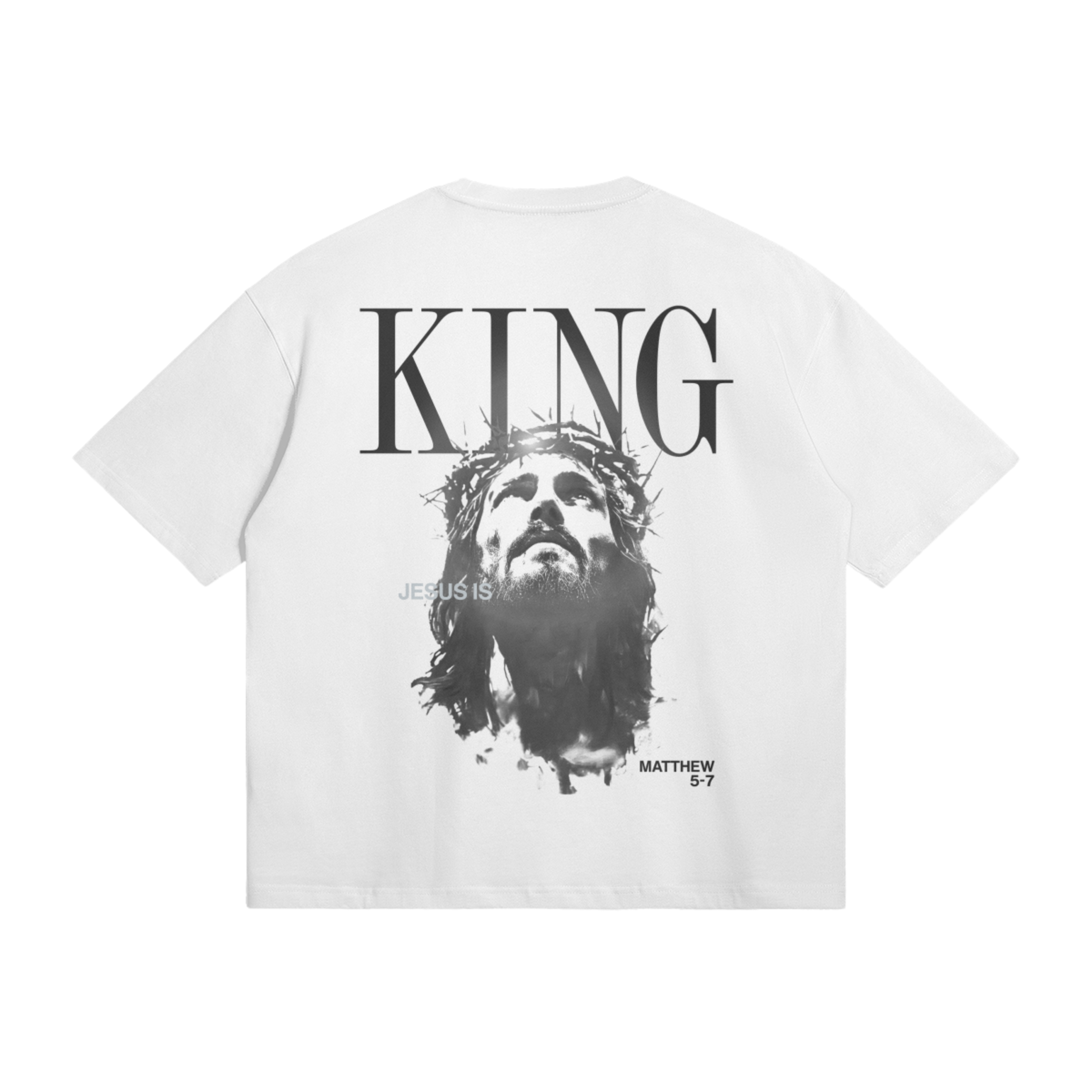 JESUS IS KING - Matthew 5:7 T-Shirt