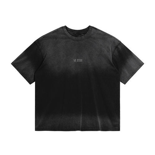 DIRECTED BY JESUS. | Black Tie-Dyed T-Shirt